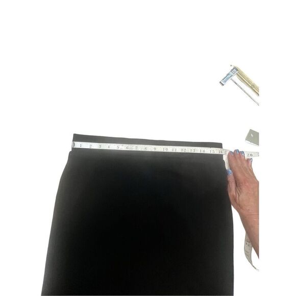 Joan Vass Maxi Black Knit Skirt Sz L NWT - Picture 5 of 8